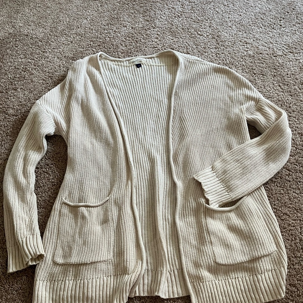 Universal thread cream knit cardigan